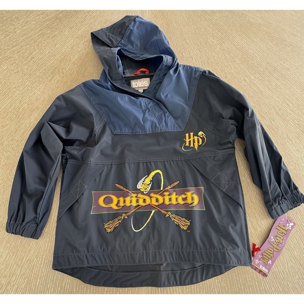 Vintage Harry Potter Quidditch Pullover Rain Jacket by Totes-NWT Youth S (8/10)